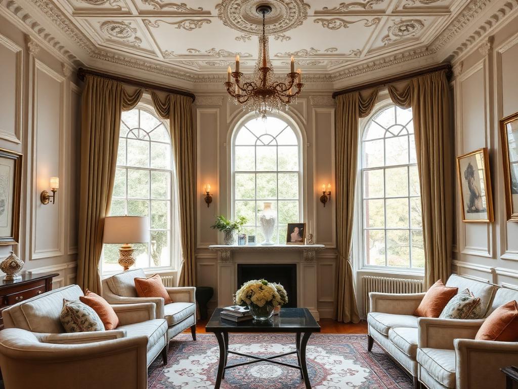 Restored Victorian drawing room with original cornicing preserved — Victorian House Rear Extension, Kensington W8